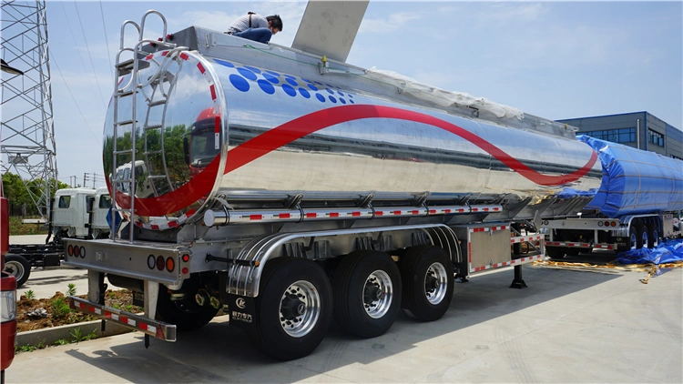 3 Axles 36000L/42000L/43000L Carbon Steel/Stainless Steel/Aluminum Alloy Tank/Tanker Truck Semi Trailer for Oil/Fuel/Diesel/Gasoline/Crude/Water/Milk Transport