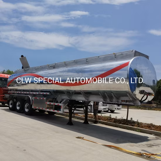 3 Axles 36000L/42000L/43000L Carbon Steel/Stainless Steel/Aluminum Alloy Tank/Tanker Truck Semi Trailer for Oil/Fuel/Diesel/Gasoline/Crude/Water/Milk Transport
