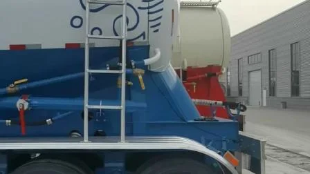 Three Axle 40/50 Cbm Bottom Discharge/Unloading Bulk Cement/Fly Ash/Flour/Powder Material Transport Tank/Tanker Heavy Duty Truck Semi Trailer