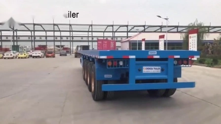 3axle 13m Container Trailers Used Flatbed Semi Trailer Truck Trailer