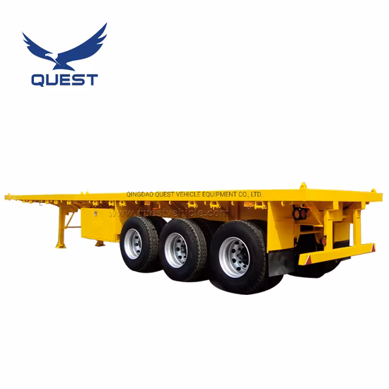 Quest Vehicle 3 Axle Flatbed 40 Ton 40FT Container Semi