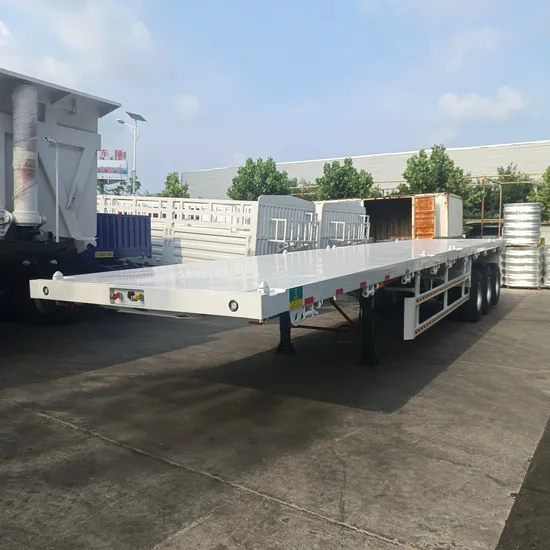 Brand 4 Axle 45FT Flatbed Semi Trailer Container Trailer