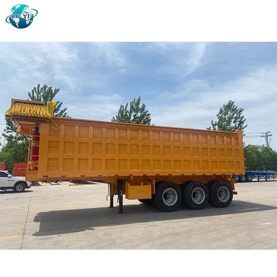 3 Axle 30m3 50t Tractor Tipper Dumper Tipping 40cbm Stone Sand Transport Dump Trailer U Shape Dump Semi Trailers